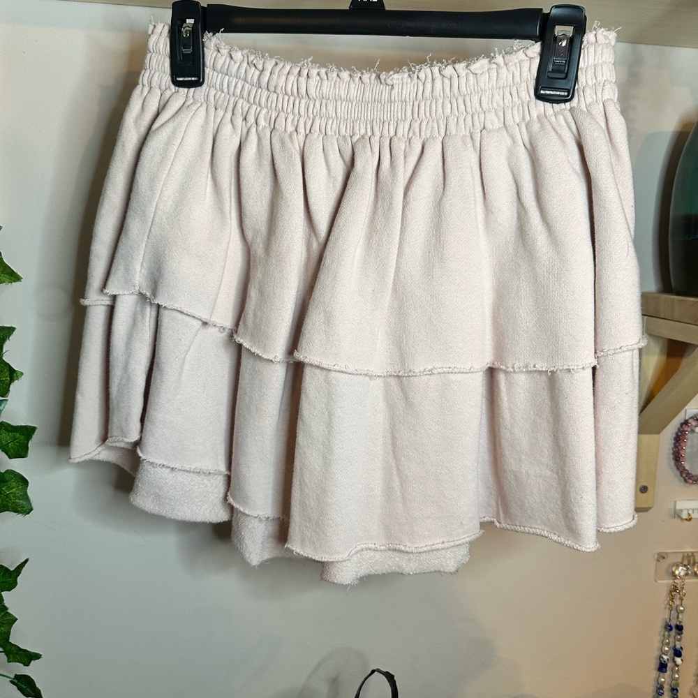 Light pink layered skirt